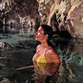 Swimming in the Healing Mineral Water at Kuza Cave then Dining at The Rock Zanzibar